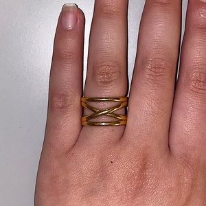 Kendra Scott Sarah Band Ring in 18K Gold Vermeil, Size 8